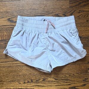 Varley Light Gray Elastic Shorts